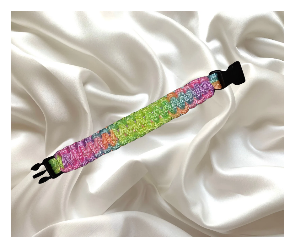 Pastel Rainbow Paracord Bracelet