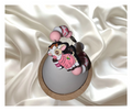 Pink Cow Silicone Beaded Bracelet