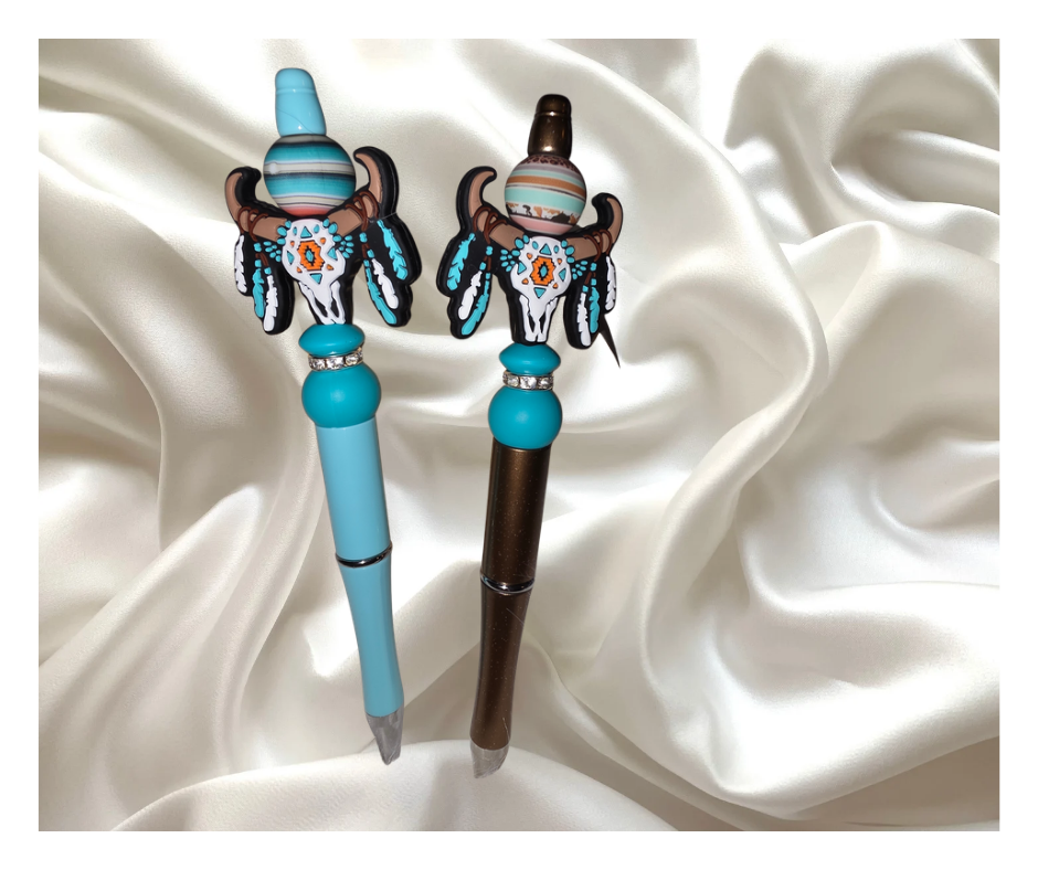 Western Aztec Beaded Pen